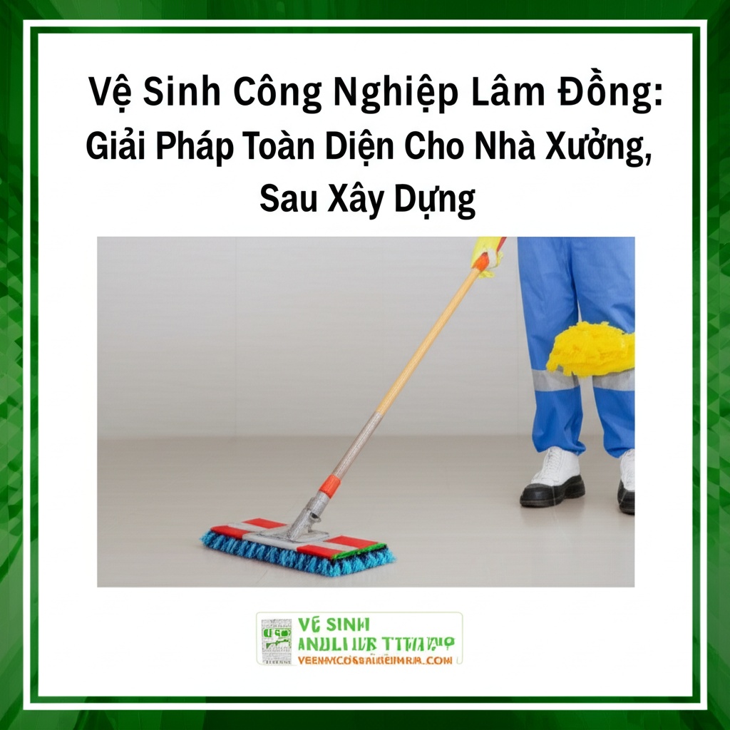Hình minh họa cho bài viết: Vệ Sinh Công Nghiệp Lâm Đồng: Giải Pháp Toàn Diện Cho Nhà Xưởng, Sau Xây Dựng | VESINHCONGNGHIEPHCM.COM