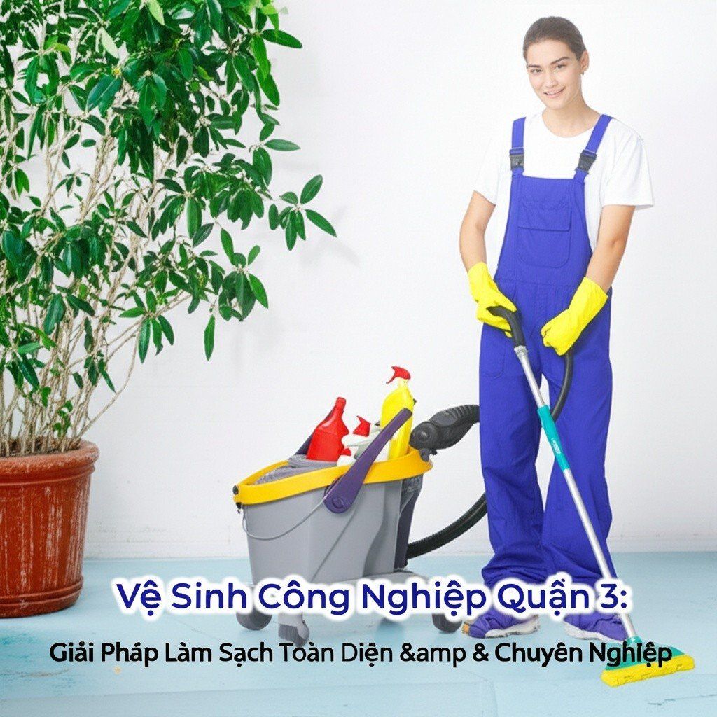 Hình minh họa cho bài viết: Vệ Sinh Công Nghiệp Quận 3: Giải Pháp Làm Sạch Toàn Diện & Chuyên Nghiệp